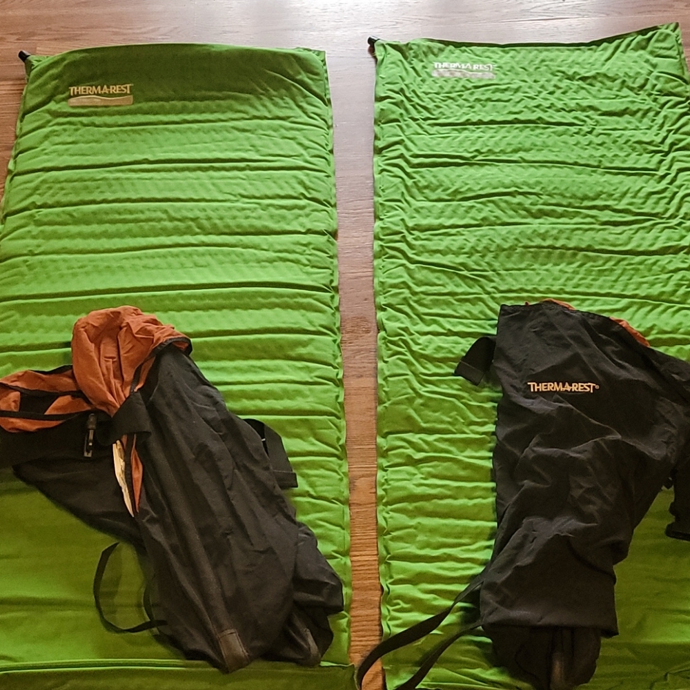 2 Thermarest lightweight pad plus chair adapter